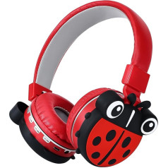 LAIBUY Children's Headphones, Bluetooth Headphones Over Ear, Headphones Kids Bluetooth with Microphone, HiFi Stereo, Foldable Lightweight Headset for PC/Phone/iPad/Learning/Travel, AH-806