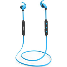 CoolBox CoolSport II Wireless Bluetooth Headphones with Hands-Free Calling - Blue