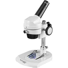 Bresser Junior Microscope Reflected Light Microscope with 20x Magnification and Sturdy Metal Housing