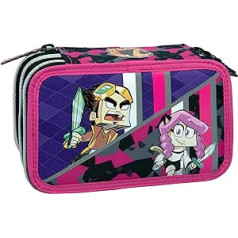 Panini Anna/Lyon Gamer Pencil Case with 3 Zips, Official Product