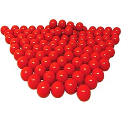 100 Organic Ball Pit Balls Made from Renewable Sugarcane Raw Materials (8 cm Diameter, Red 12)