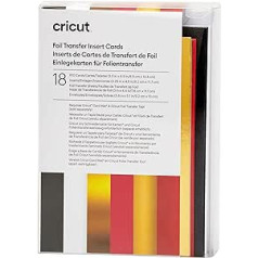 Cricut Foil Transfer Insert Cards | Royal Flush | 8.9 cm x 12.4 cm (Cricut Size R10) | Pack of 18 | For Use with Cricut Card Mat - 2x2