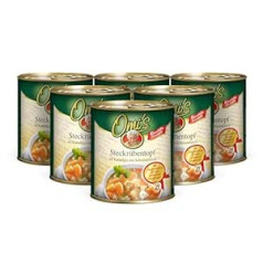 ‎Buss Buss Ready Meals - Classic Canned Turnabaga Stew - Hearty Stockpot with Potatoes and Pork - Ready Meals for the Microwave in Canned Foods Long Lasting - 6 x 800g