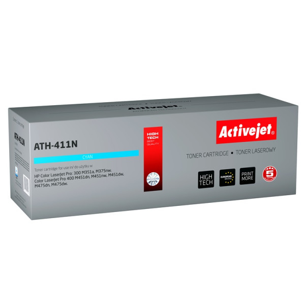 Effiki Activejet ath-411n toner (replacement for hp 305a ce411a; supreme; 2600 pages; blue)