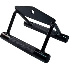 LAT Pull Bar, Strength Training Deluxe Triceps with Single Double Handle, V-Shaped, Rotating, Straight Pressure Bar for Strength Training, Cable Machine Accessories