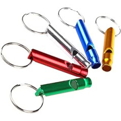 Multifunction Whistle Portable Emergency Whistle Keychain Team Gifts Camping Hiking Outdoor Tools Whistle Pendant Keychain (Color : Random)