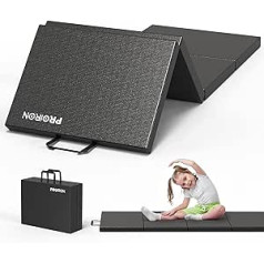 Proiron Gymnastics Mat 183 x 61 cm / 244 x 91 cm, Large Play Mat, Children's Soft Floor Mat, Foldable Gymnastics Mat for Home, Thick, Skin-friendly Mats, 4-Way Foldable