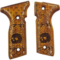 ZIB GRIPS For Beretta Stoeger Pistol Grip Handcrafted from Walnut Wood Dracarys Pattern r2 (Ars.10)