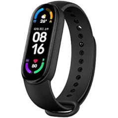 Xiaomi Mi Band 6 Smart Watch 1.56 Inch AMOLED Screen Sleep Monitor Exercise Tracker Bluetooth Waterproof Global Version Black