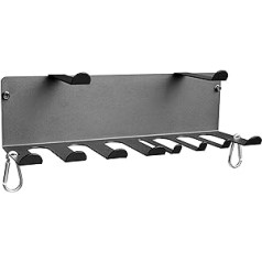 Lovind Resistance Bands Rack Wall Mount Home Gym Equipment Storage Rack for Resistance Bands Jump Ropes Yoga Mat Foam Roller Chains 16.5 Inch Black