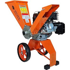 Forest Master FM6DD Petrol 4-Stroke Engine Wood Garden Chipper, 6 HP, Orange, 780 x 480 x 910 mm