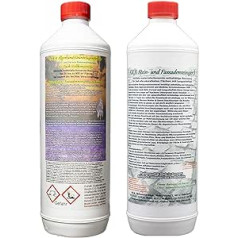 Set A.K.B. Algae and Green Growth Remover 60 Times Concentrate + Stone and Facade Cleaner S, 4102 (1L + 1L) Stone Cleaner