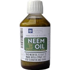 OURONS Neem Oil - Water Soluble Strong Concentrate - Dilutes Litre Neem Spray