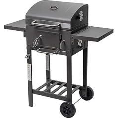 Activa Barbecue Grill Trolley, Charcoal Barbecue, Stainless Steel, Large / Small, Angular Smart