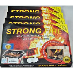 Gold-Line Lighter Cube Strong Fire Fireplace Lighter Charcoal Lighter BBQ Grill Lighter Oven Lighter (1152)