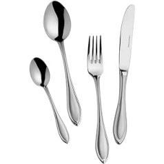 Mulex Boston 200404/0/60 Cutlery Set, Stainless Steel 18/0, Nickel-Free, Silver