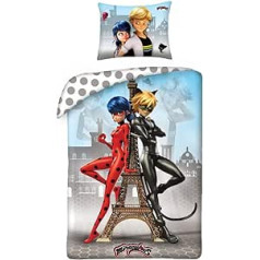 Halantex Miraculous Ladybug Cat Noir MIR4343 Children's Bed Linen 140 x 200 cm