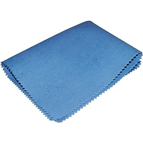 Sonty piece stainless steel cleaning cloths, microfibre PU, approx. 35 x 40 cm blue