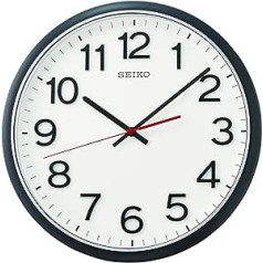 Seiko QXA750K Wall Clock Plastic Sweeping Seconds Black