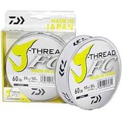 Daiwa Fishing Line J-Thread FC Fluorocarbon 50 m 55 yd 0.765 mm 80 lb Fluorocarbon Sea Spinning Surfcasting Trout Bolo Lake