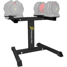 Strongology Heavy Duty Adjustable Steel Dumbbell Stand Space Saving Adjustable Weight Rack