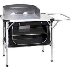 BRUNNER 0426079N.C03 Chuck Box NG Kitchen Furniture for Camping, Garden and Outdoor with MDF Worktop Includes Wind Protection Dimensions 90 x 50 x 82 cm