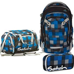 Satch Match Airtwist School Backpack Set 3-Piece, blue, Rucksack Backpacks