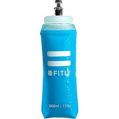 FITLY Foldable Water Bottle – Ideal for Running, Hiking, Cycling – Running Water Bottle for Outdoor Sports – Sports Bottle Water Bottle Hiking – Water Bottle for Hydration Backpack