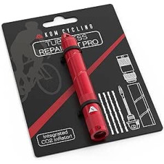 KOM Cycling Tubeless Tire Repair Kit for Bikes 8 Colors! Fixes Mountain Bike and Road Bicycle Tire Punctures