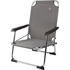 Unbekannt BO-Camp Aluminium Beach Chair Copa Rio Folding Chair Camping Fishing Garden Chair Low