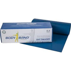 DITTMANN Body Band Fitnessband Gymanstik Expander Kraft 25m blau extra stark