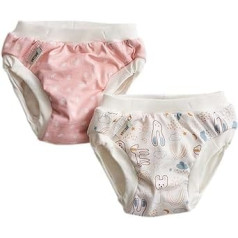 Imsevimse Pink Dots/White Teddy Training Pants - Large - Pack of 2, Pink Dots/White Teddy