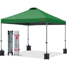 MasterCanopy Pop-up Canopy Tent, Commercial Instant Canopy with Roll Bag, Sandbags x4, Tent Poles x4