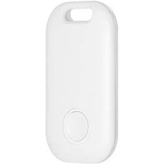 Item Tracker Mini Key Finder Works with Apple Find My App (Only for iOS) Small Items Finder Locator to Find Your Keys, Luggage and More, 80 m Finding Range, White, 1 Pack