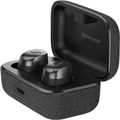 Sennheiser Momentum True Wireless 4 Smart Earbuds Bluetooth 5.4, Crystal Clear Sound, Ergonomic Design, 30 Hours Battery Life, Adaptive ANC, LE Audio and Auracast - Black Graphite