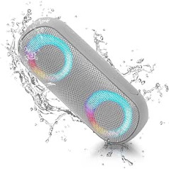 NOTABRICK Bluetooth Speaker, Music Box with RGB LED Light, Portable Wireless Bluetooth Box, 30W True Wireless Stereo, 24 Hours Battery, IPX7 Waterproof Boxes for Home, Garden, Outdoor