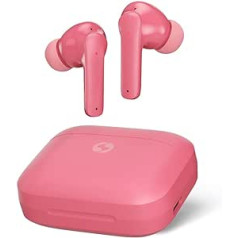 Avantalk Clan K2 - Wireless Earbuds for Kids with Secure Hearing Volume Protection, Adjustable Fit, 3 EQ Modes and Built-in Touch Controls - Pink