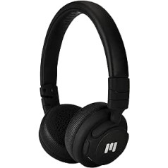 MIIEGO Boom MIINI Bluetooth Headphones, Wireless On-Ear Headphones, Washable Ear Pads, Crystal Clear Sound and Long Battery Life, Black