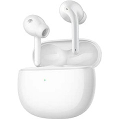 Xiaomi Buds 3 (Gloss White) + USB-C Cable 1 m, Wireless Bluetooth 5.2 Headphones with USB-C Cable 1 Metre, Wireless Headphones, Lightweight, Up to 32 Hours Life, Noise Cancellation, White