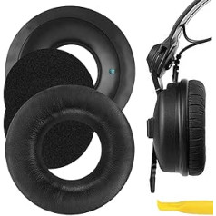 GEEKRIA Earpad for HD25-1, HD25-II, HD25SP, HD25SP-II Headphone Ear Pad/Ear Cushion/Ear Cups/Ear Cover/Earpads Repair Parts (Black)