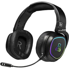 THE G-LAB - Korp Promenthium - Wireless Gaming Headset for PS4/PS5/PC - Low Latency Wireless Gamer Headset - RGB Backlight - High Quality Stereo Sound - New 2023