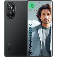 Blackview A200Pro Smartphone without Contract, 2.4K Amoled 120Hz Curved Display, 108MP Triple Camera Anroid 13 Mobile Phone, 24GB + 256GB Helio G99 with 66W Quick Charge 5050mAh Battery Simlock-Free