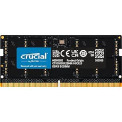 Crucial RAM 64GB Kit (2x32GB) DDR5 5200MHz (or 4800MHz) Laptop Memory CT2K32G52C42S5