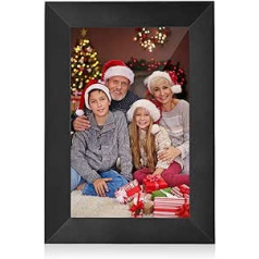Yontwe Digital Photo Frame 10 Inch WiFi Digital Picture Frame 1920 x 1200 High Resolution Photo/Music/Video Player Intelligent Digital Picture Frame Share Photos/Videos Instantly