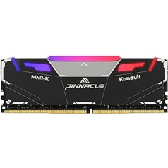 Timetec Pinnacle Konduit RGB 16GB DDR4 3600MHz PC4-28800 CL18-22-22-42 XMP2.0 Overclocking 1.35V Dual Rank Compatible with AMD and Intel Desktop Gaming PC Memory Module RAM - Black