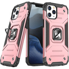 Bruņu maciņš iPhone 14 Pro, magnētisks turētājs Ring Armor, zelts
