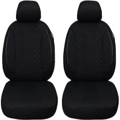 BREMER SITZBEZÜGE Custom Car Seat Covers Compatible with Volvo XC40 Driver & Passenger Set from 2017 / Car Seat Covers Protective Cover Set Car Seat Covers Pack of 2 in Black (N304)