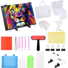 160pcs Adjustable Brightness A4 Light Pad for Diamond Painting Kits, Light Box Drawing, Light Board for Diamond Painting, Diamond Art Accessories, Diamond Painting Accessories / Tools