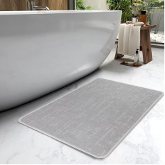 KAZOLEN Bath Mat Non-Slip Super Absorbent Bath Mat Floor Mat Soft Bathroom Rug Quick Drying Bath Mat Machine Washable Shower Mat for Shower, Bathtubs, Toilet