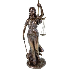 Veronese 708-7524 Justitia Figurine Bronzed Sculpture Roman Gods 34 cm BGB